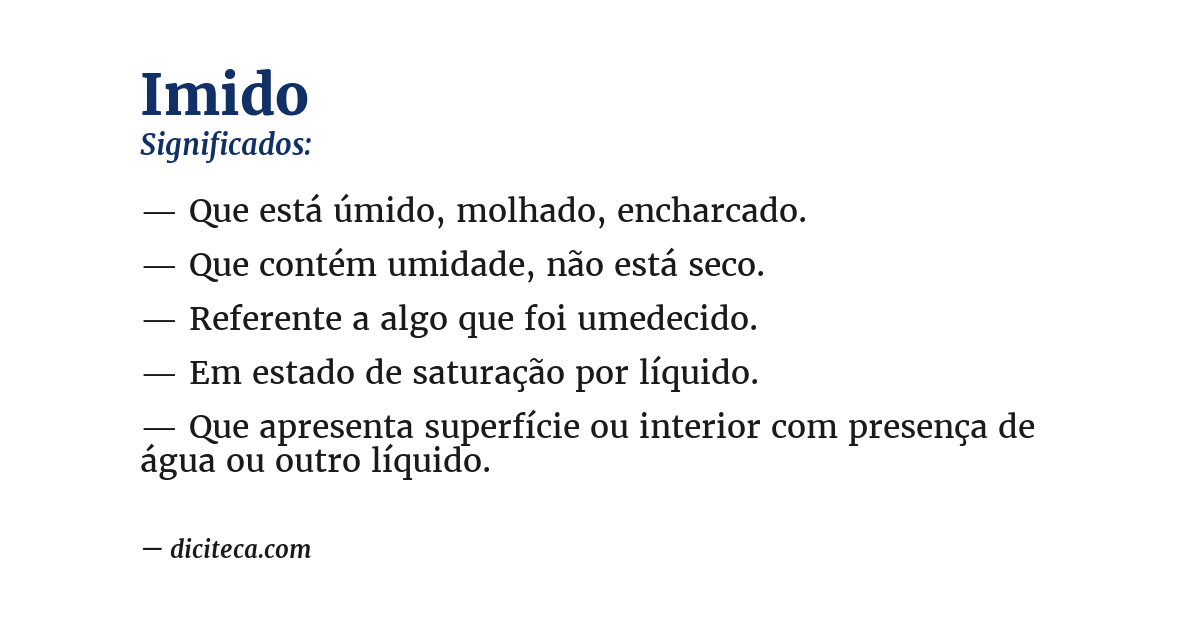 Significado de imido