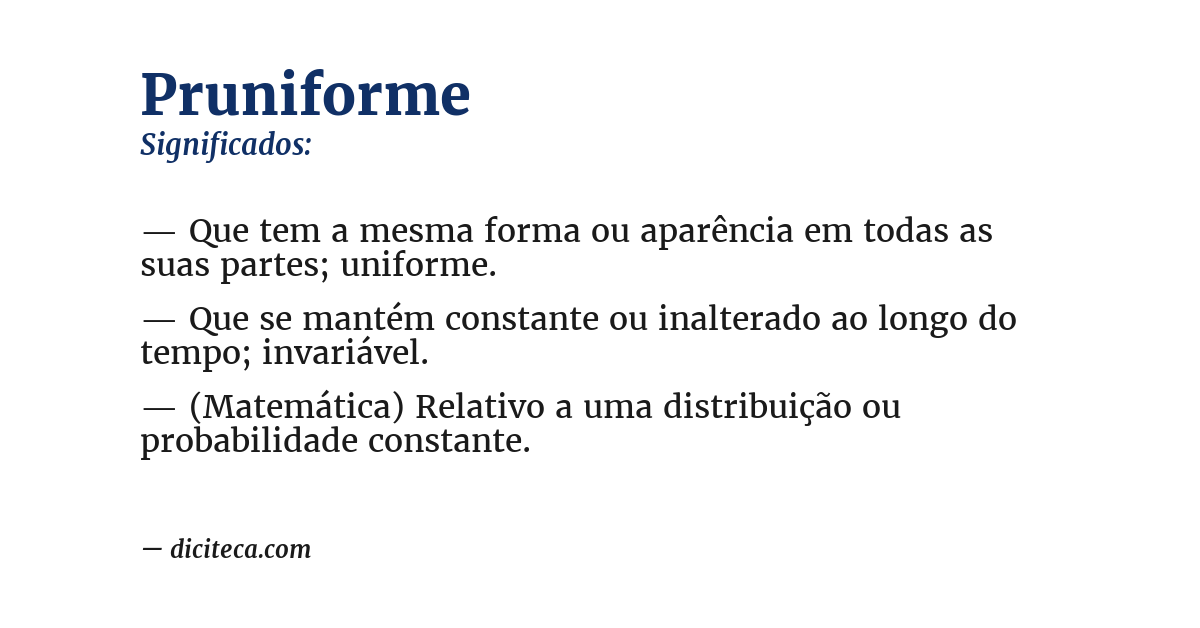 Significado de pruniforme