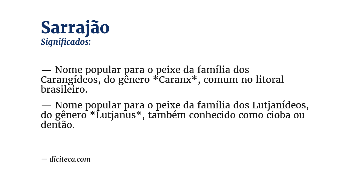 Significado de sarrajão