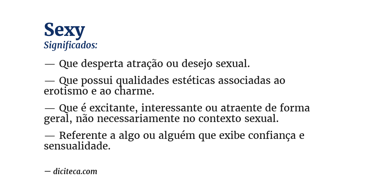 Significado de sexy