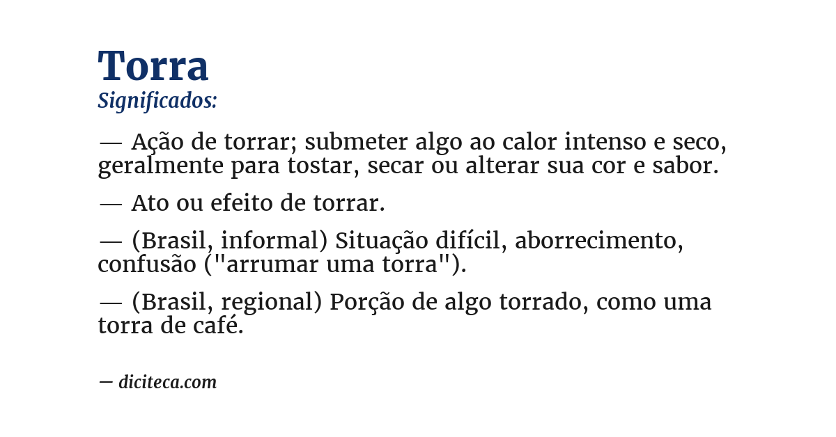 Significado de torra