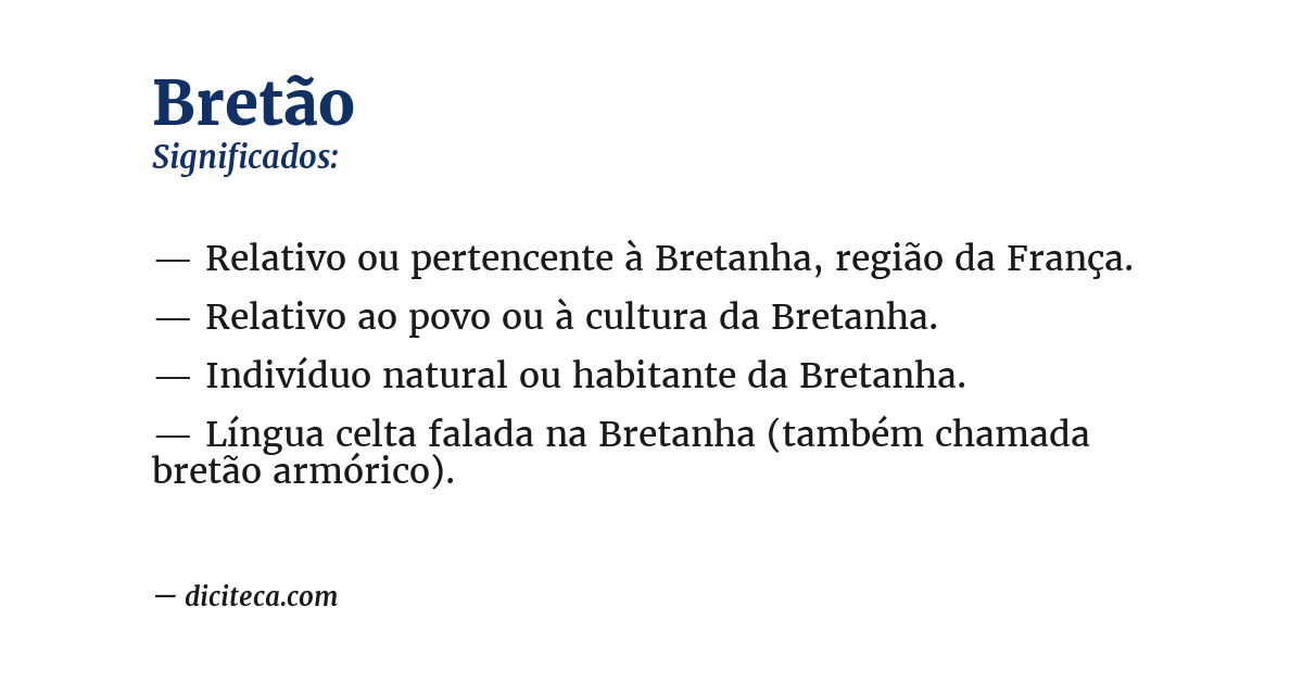 Significado de bretão