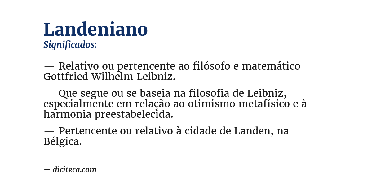 Significado de landeniano