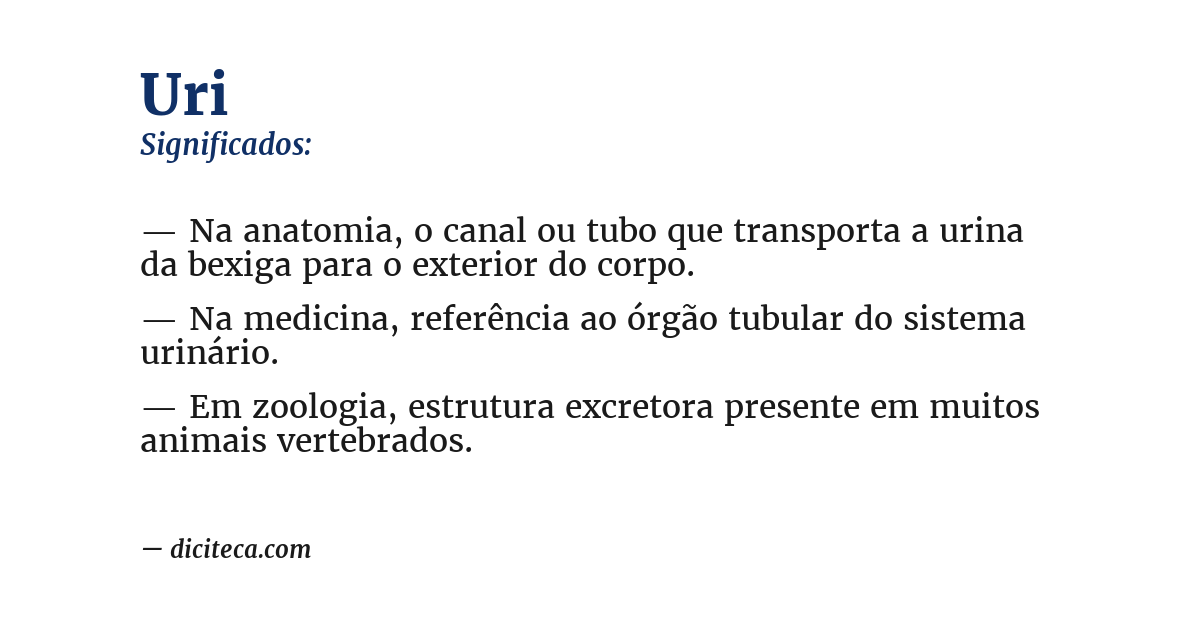 Significado de uri