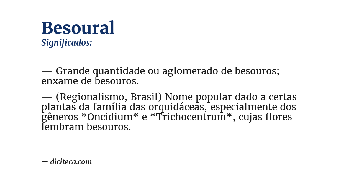 Significado de besoural