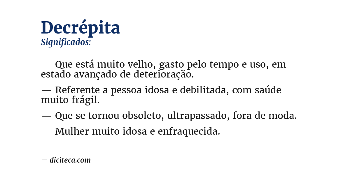 Significado de decrépita