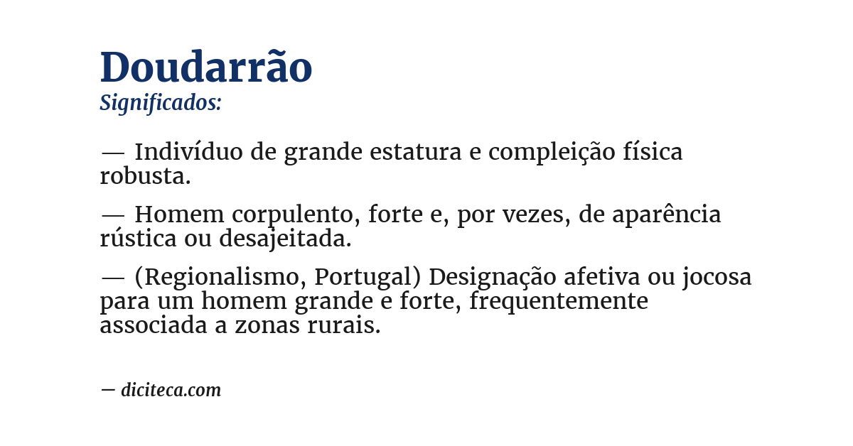 Significado de doudarrão
