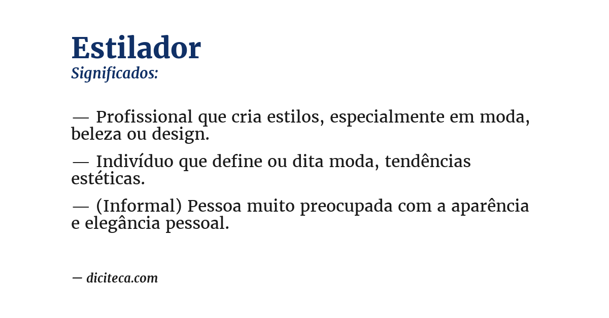 Significado de estilador
