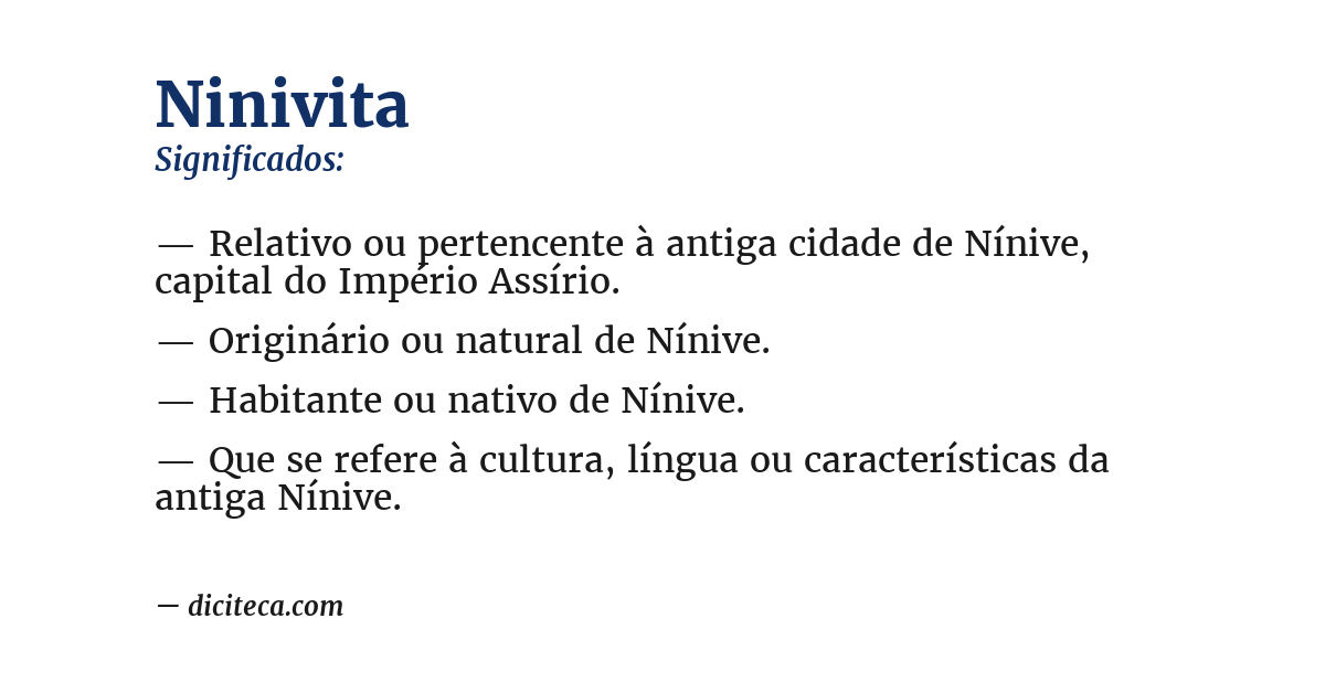 Significado de ninivita
