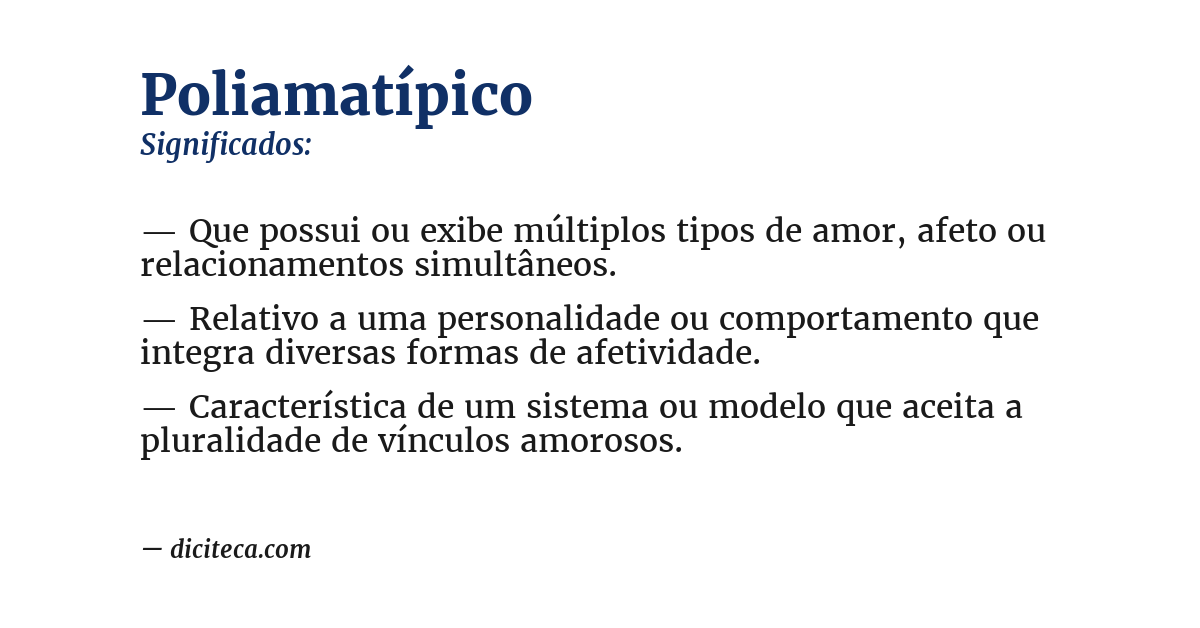 Significado de poliamatípico
