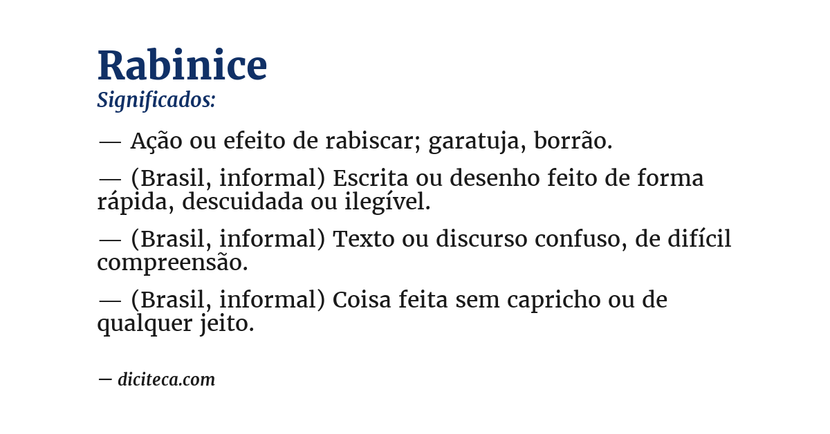 Significado de rabinice