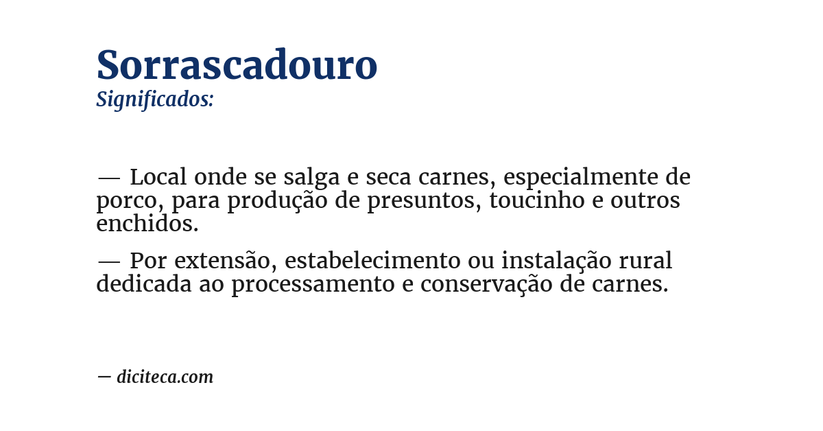 Significado de sorrascadouro