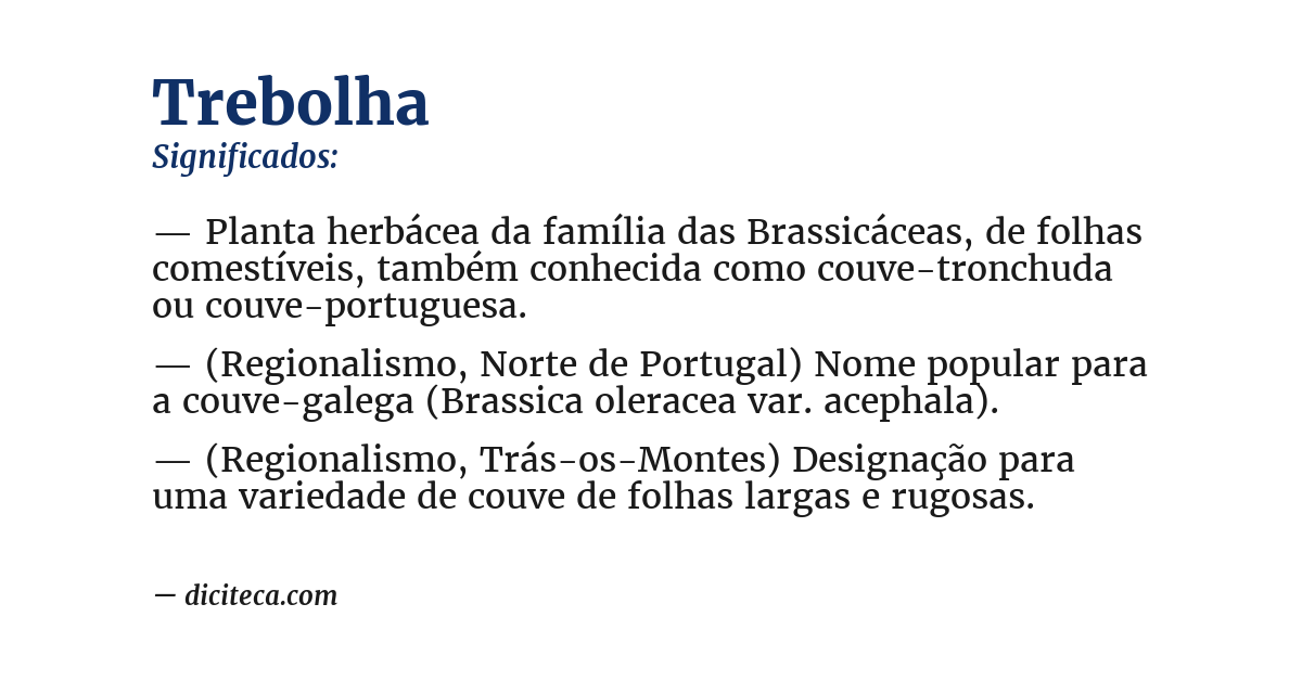 Significado de trebolha