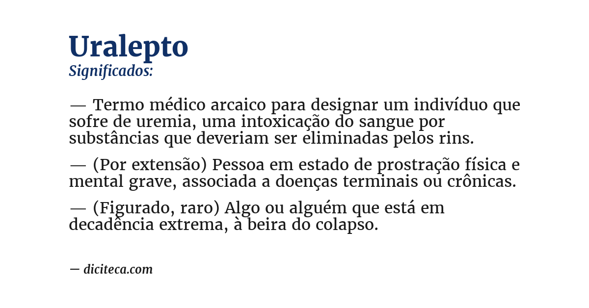 Significado de uralepto