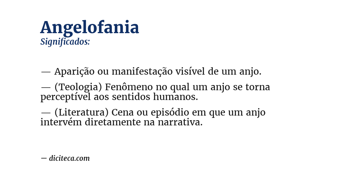 Significado de angelofania