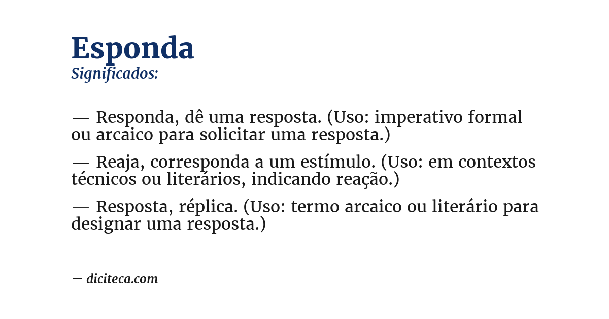 Significado de esponda