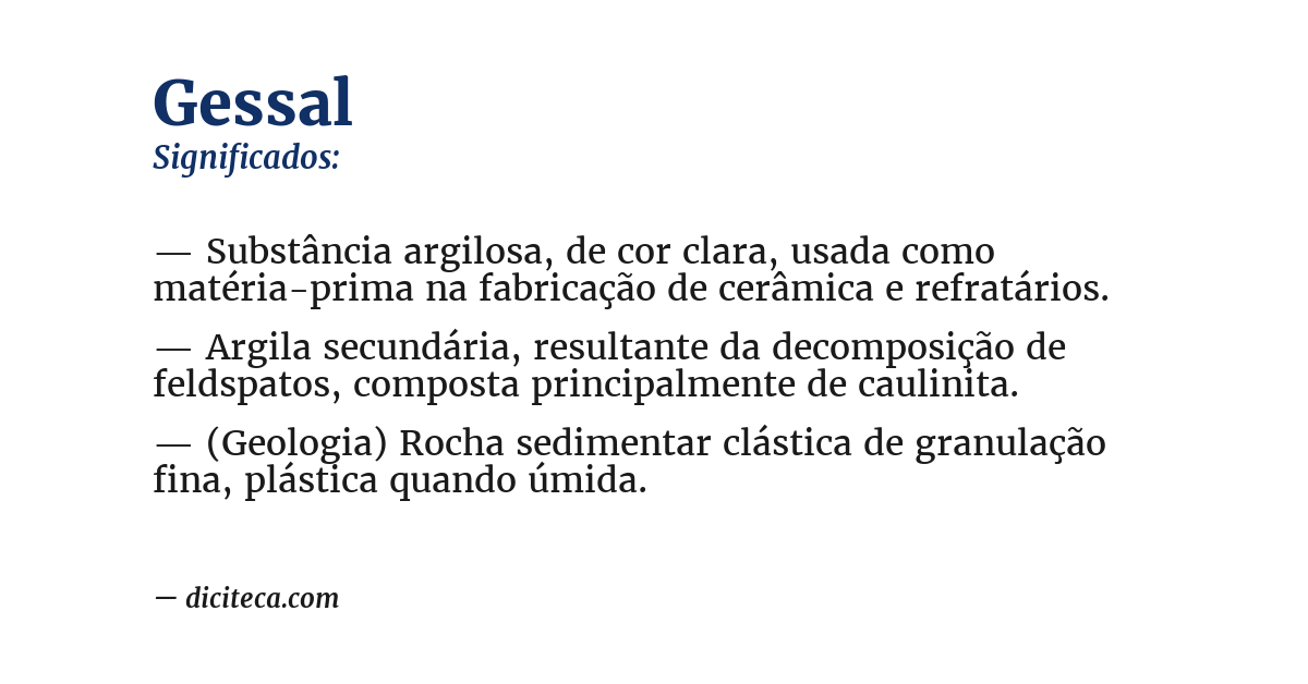 Significado de gessal