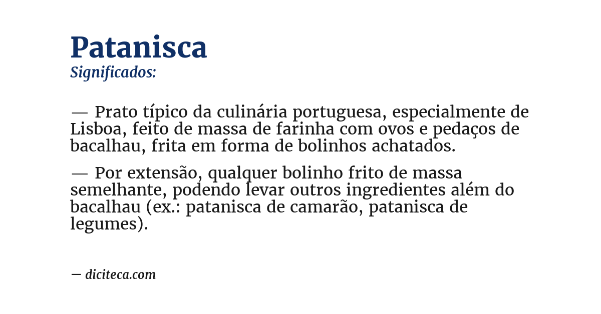 Significado de patanisca