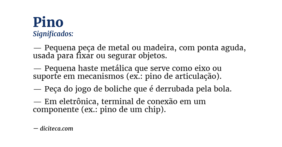 Significado de pino
