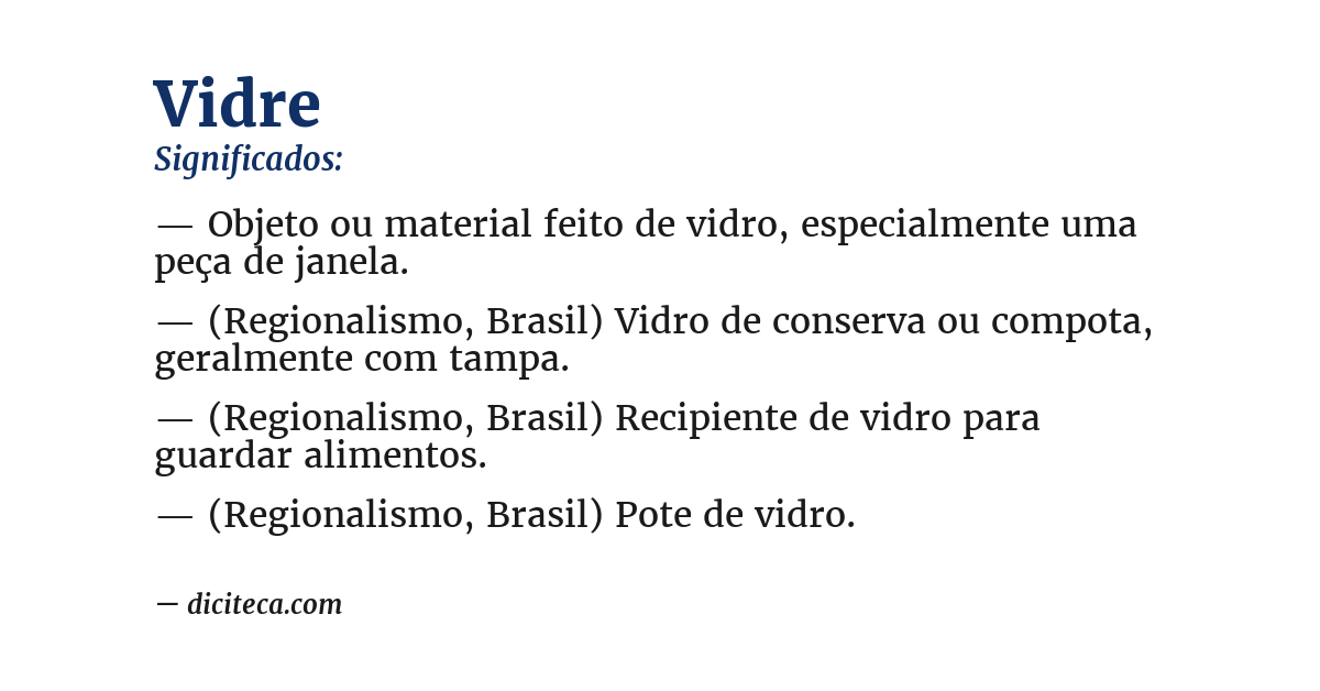 Significado de vidre