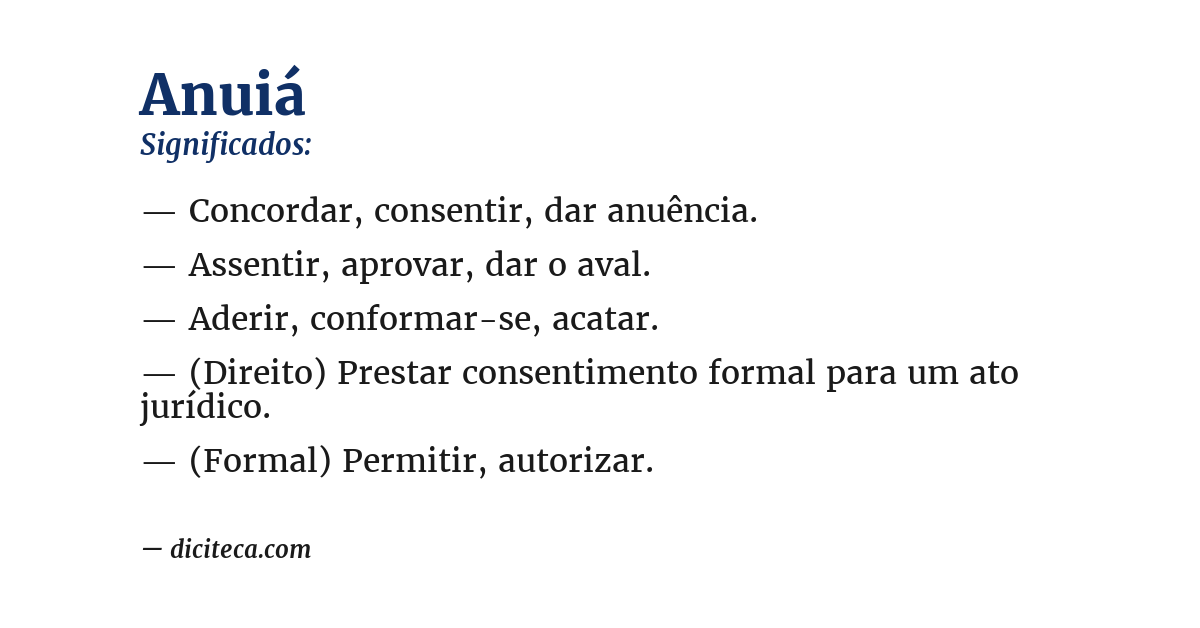Significado de anuiá