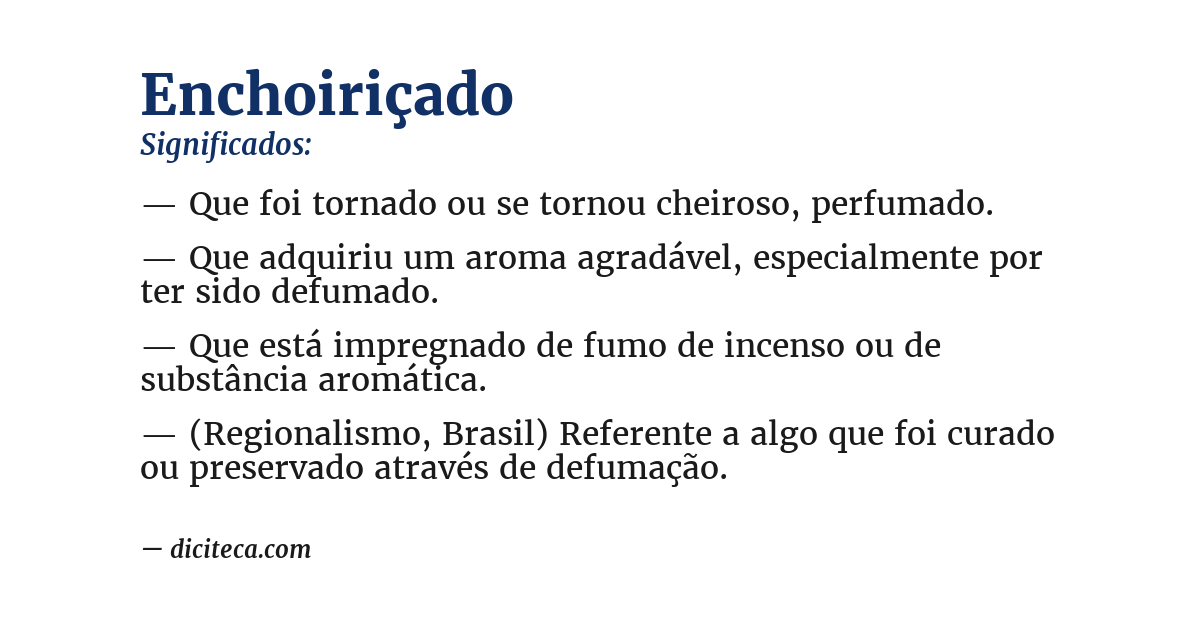 Significado de enchoiriçado
