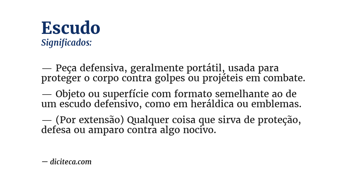 Significado de escudo