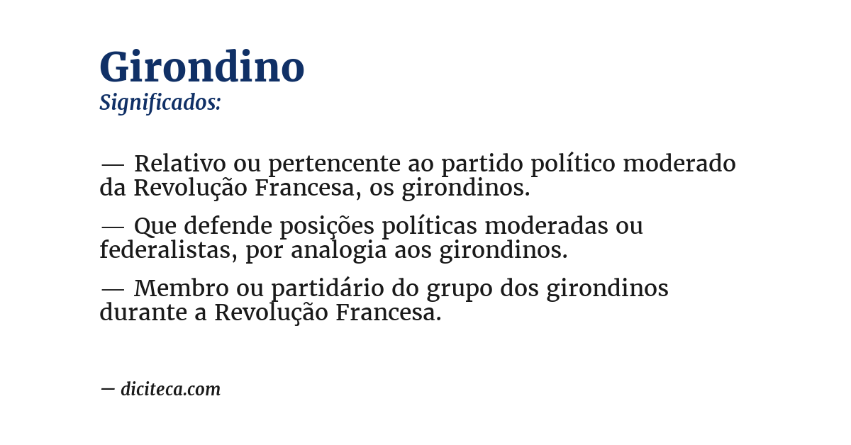 Significado de girondino