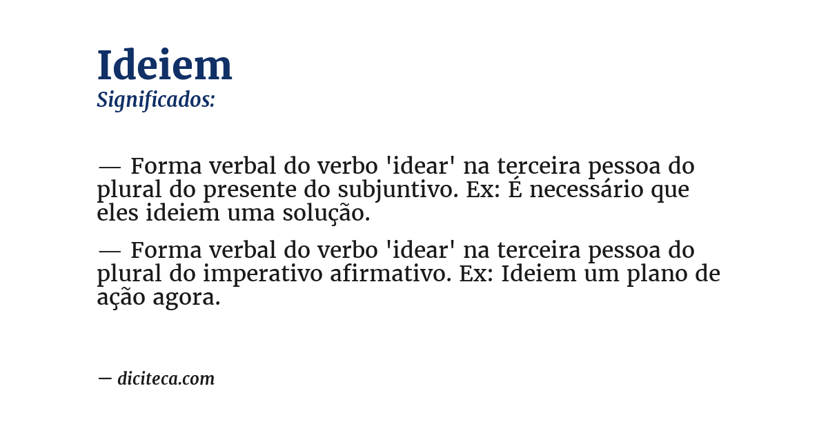 Significado de ideiem