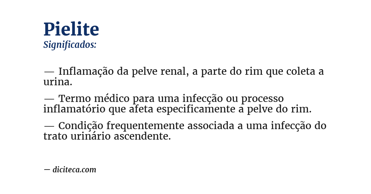Significado de pielite
