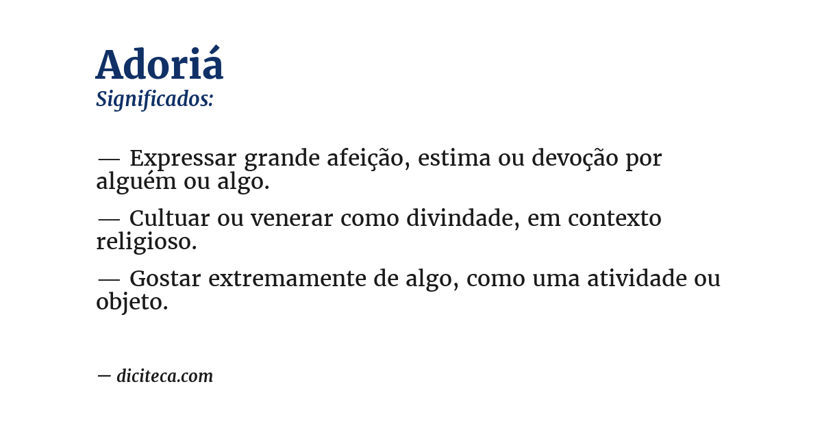 Significado de adoriá