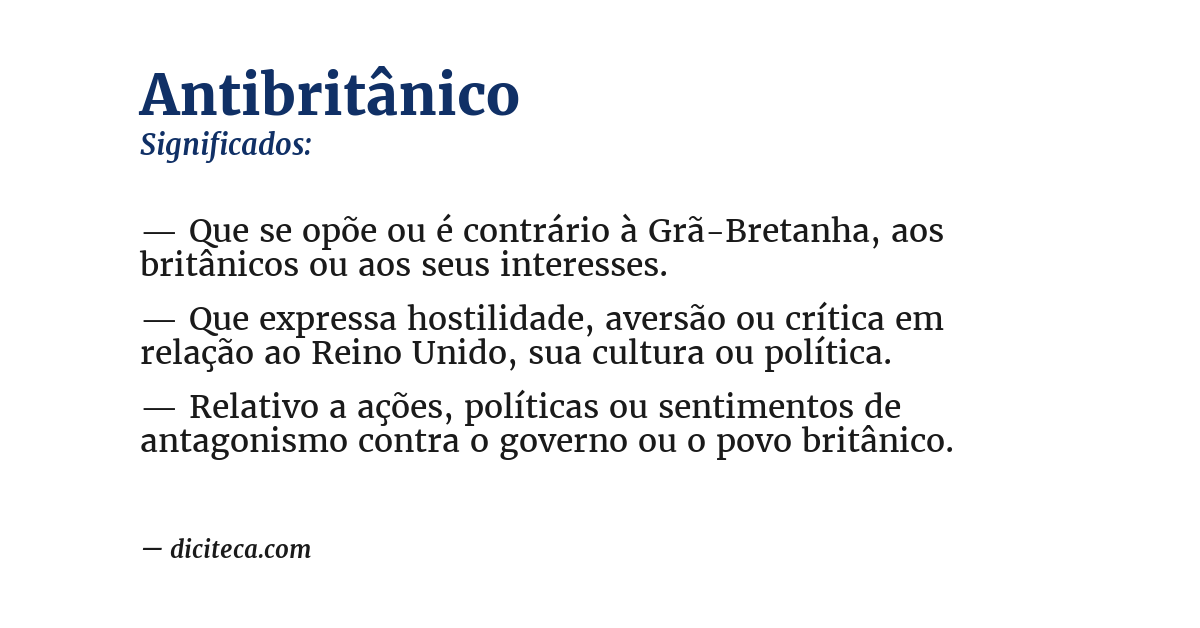 Significado de antibritânico