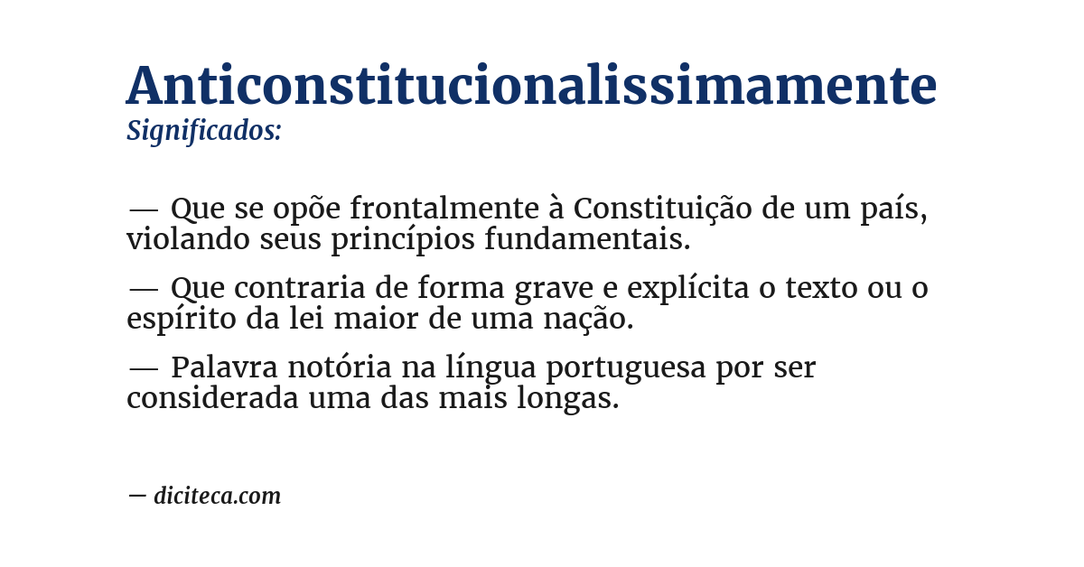 Significado de anticonstitucionalissimamente