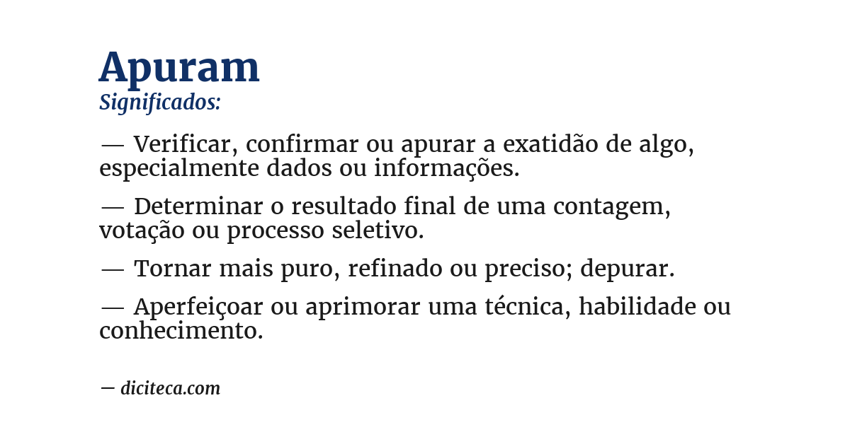 Significado de apuram