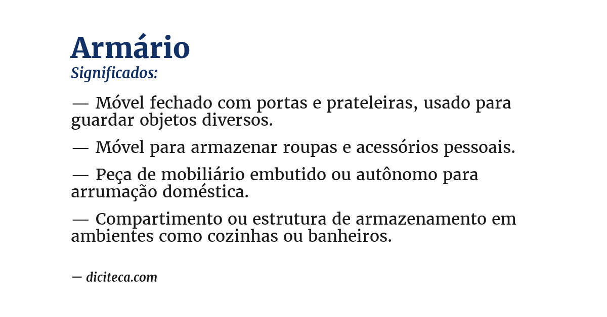 Significado de armário