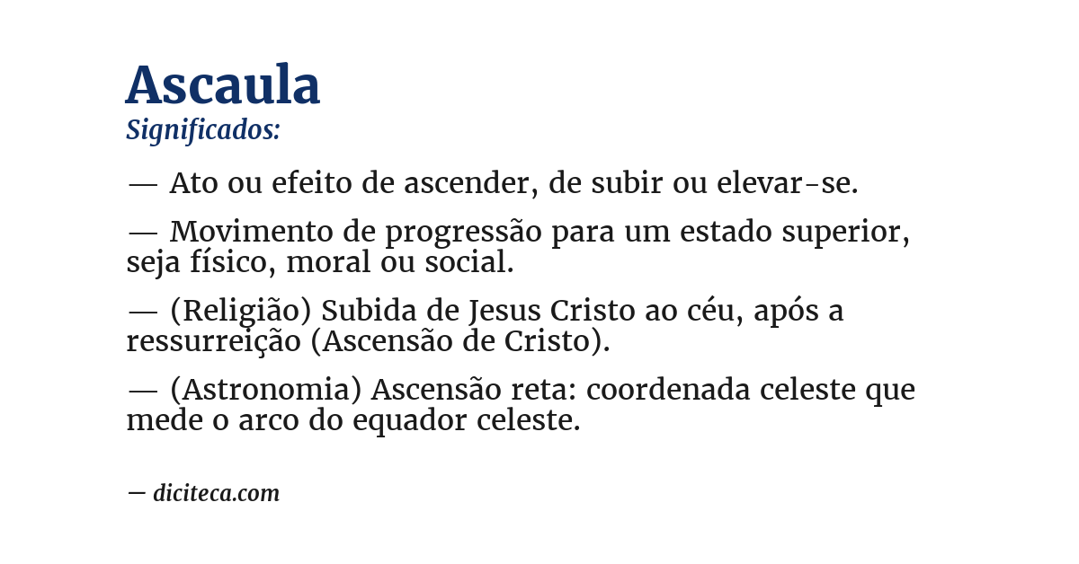 Significado de ascaula