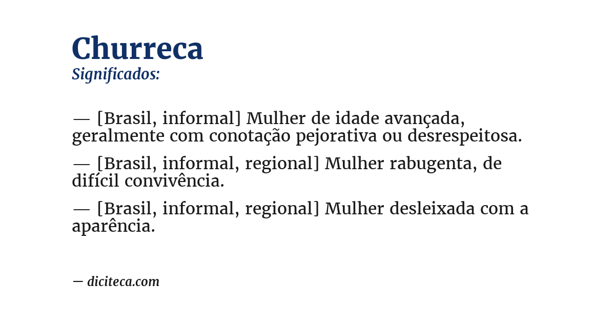 Significado de churreca