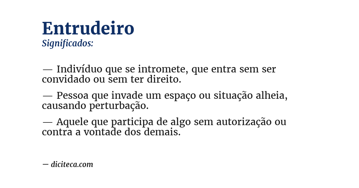 Significado de entrudeiro