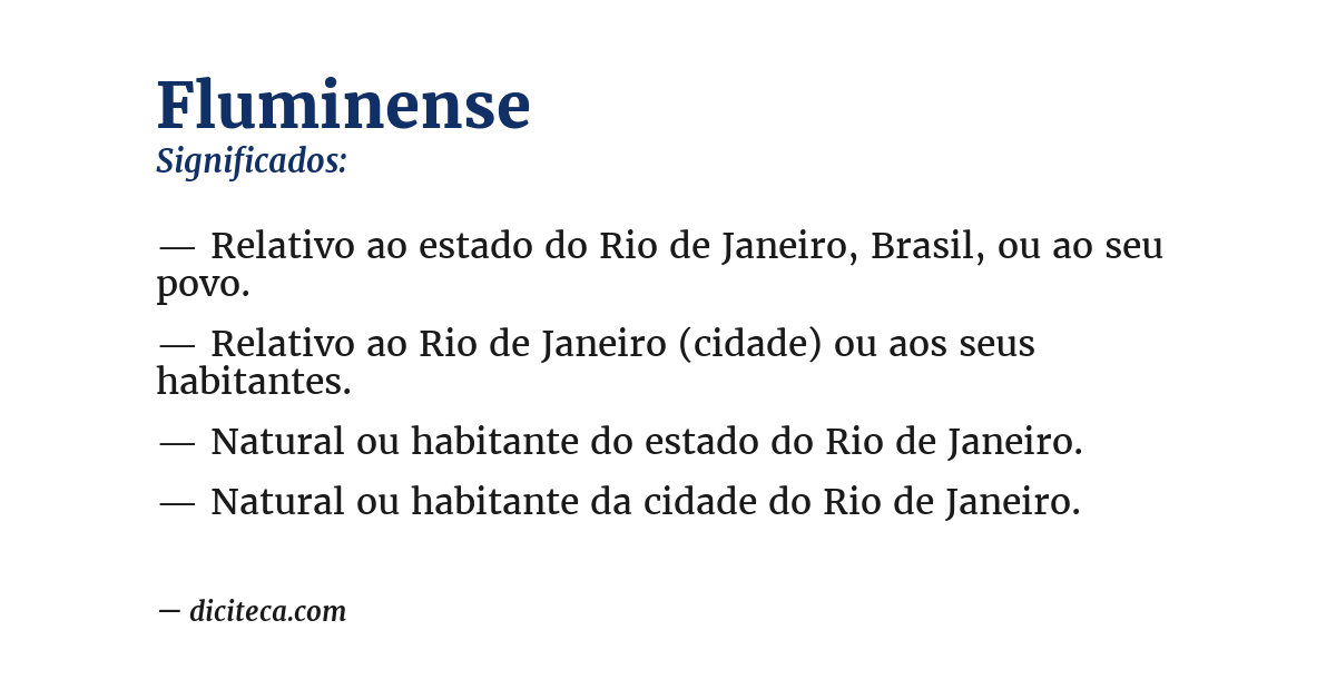 Significado de fluminense