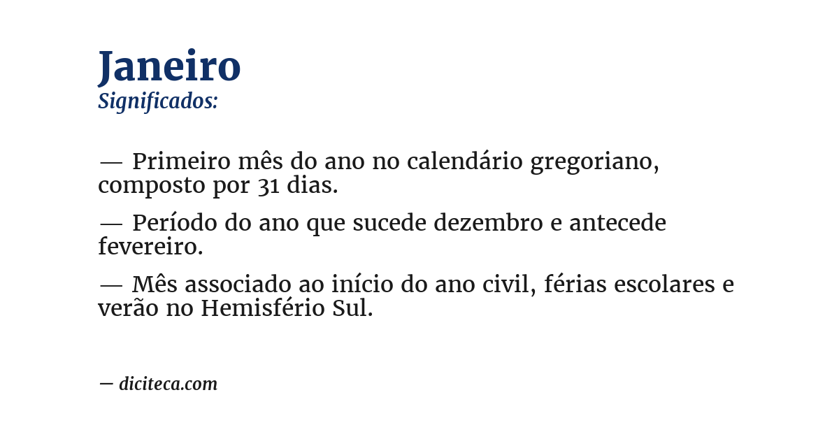Significado de janeiro