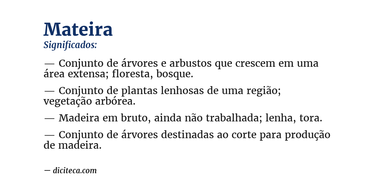 Significado de mateira