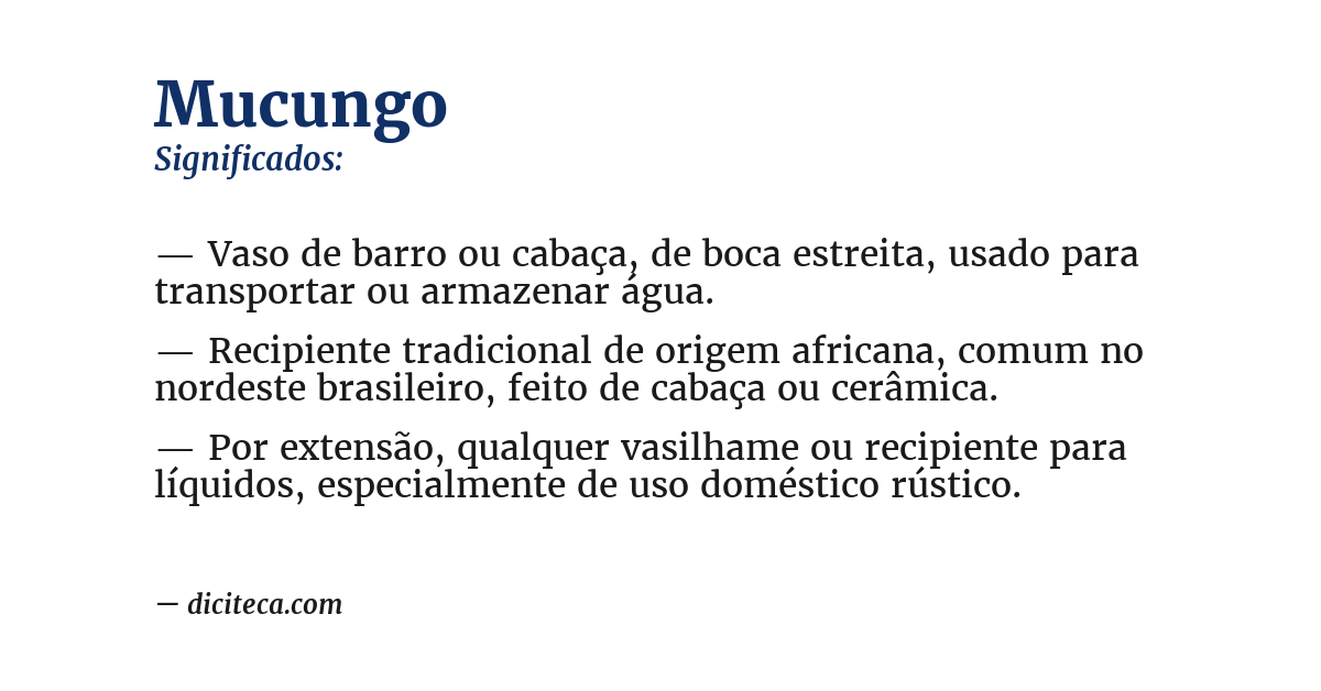 Significado de mucungo