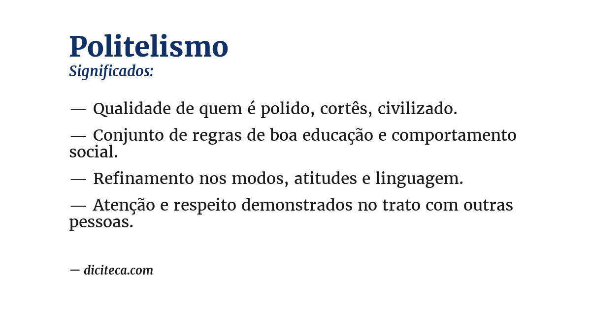 Significado de politelismo
