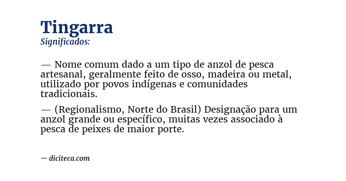 Significado de tingarra