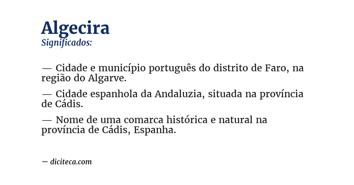 Significado de algecira