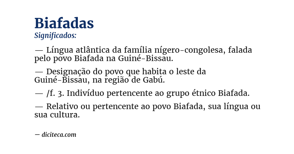 Significado de biafadas