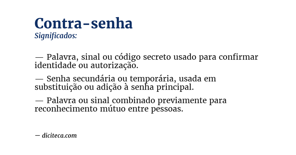 Significado de contra-senha
