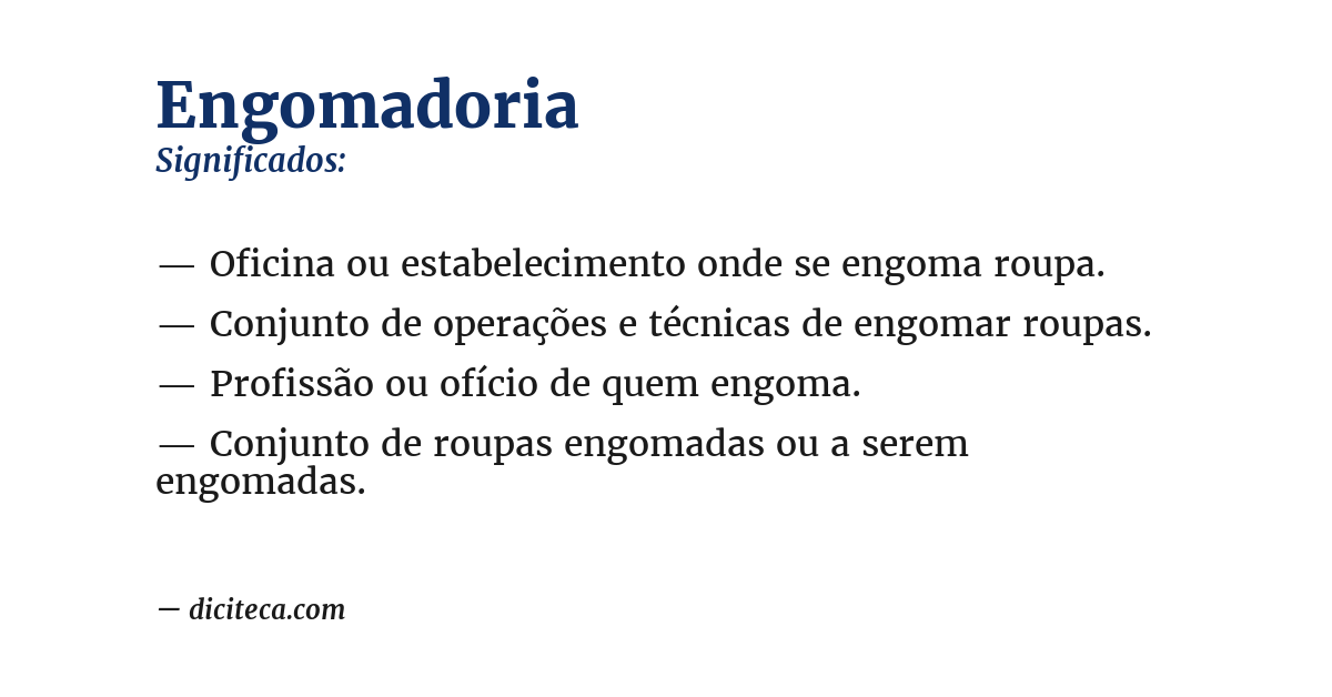 Significado de engomadoria
