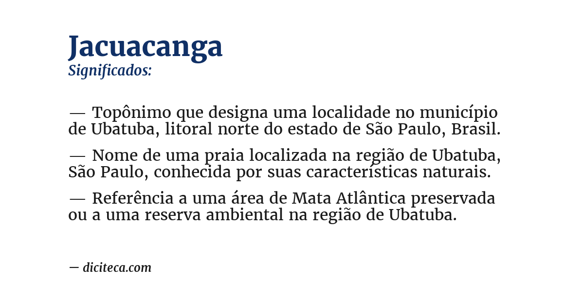 Significado de jacuacanga