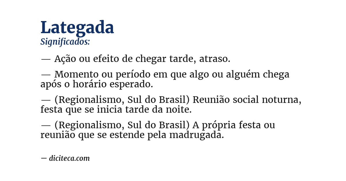 Significado de lategada